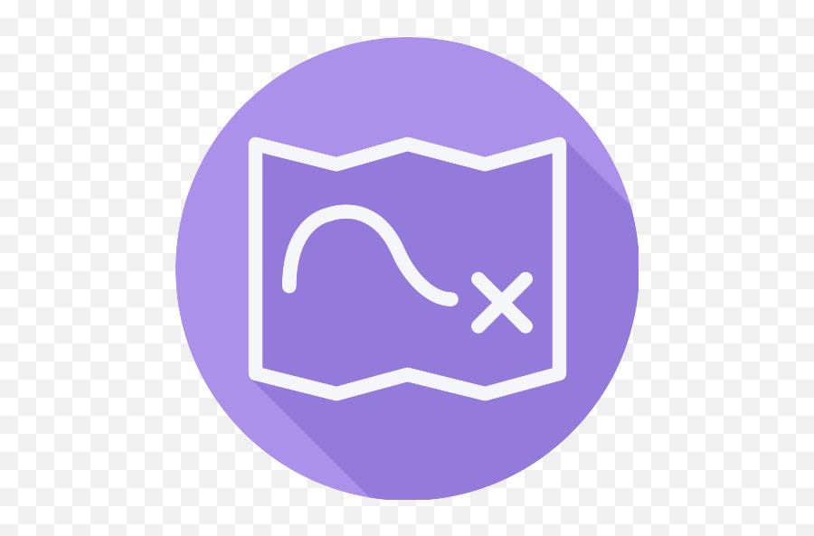 Treasure Map Png Icon - Purple Maps Icon,Treasure Map Png