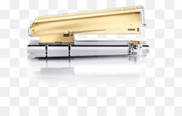 Acrylic Gold Stapler - Gold Office Accessories Png,Stapler Png