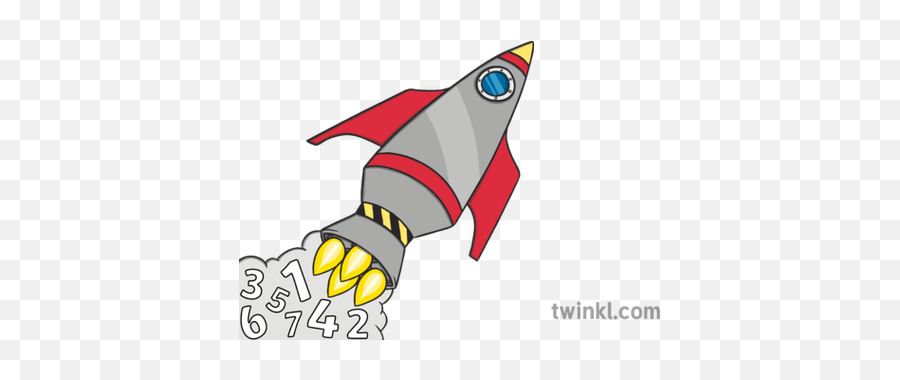 Rocket Ship Illustration - Twinkl Chicken Cartoon Split Pin Png,Rocket Ship Transparent