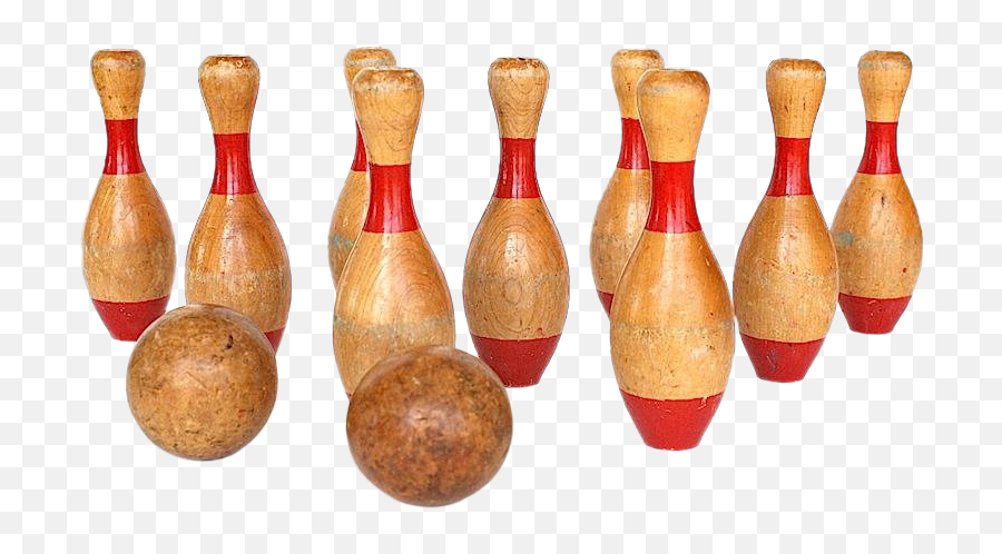 Antique 9 Pin Skittles Bowling Game - Skittles Png,Skittle Png