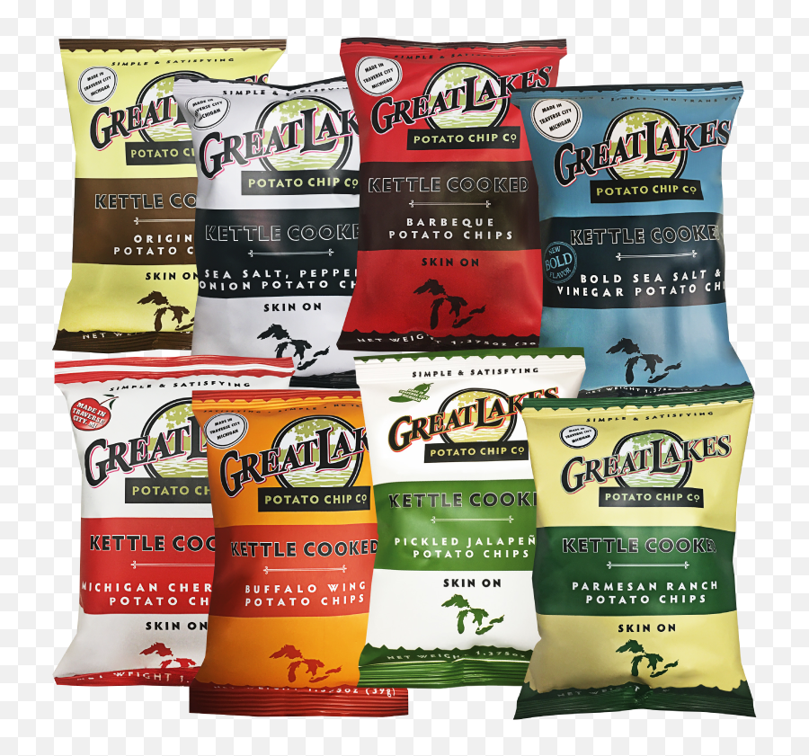 1375 Oz Party Pack Great Lakes Potato Chips - Packaging And Labeling Png,Bag Of Chips Png
