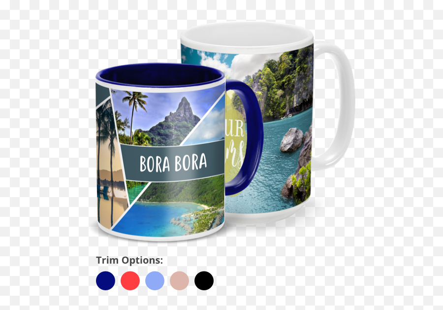 Custom Mugs Personalized Photo Mug Printing - Mug Png,Coffee Mug Transparent Background