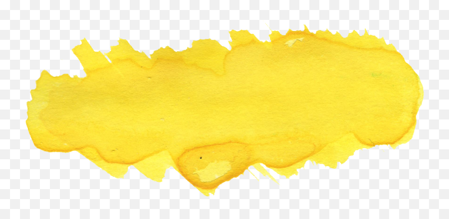 22 Yellow Watercolor Brush Stroke Png Transparent - Watercolor Yellow Banner Png,Yellow Background Png