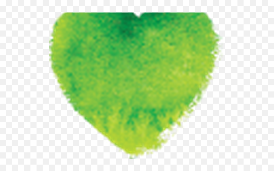 Green Watercolour Heart Png - Ball,Watercolor Heart Png