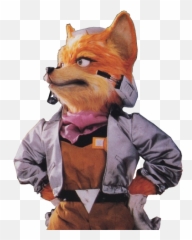 Download Sticker Starfox Fox Mccloud Snes Super Nintendo - Star Fox Fox Mccloud Png,Fox Mccloud Png