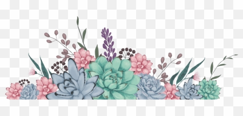 Floral Border - High Resolution Flower Design png