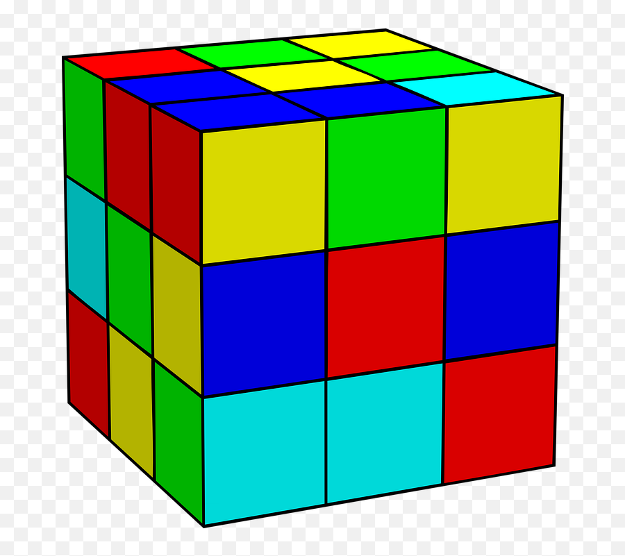 Clipart Of Logic - Rubiku0027s Cube Transparent Cartoon Jingfm Horizontal Png,Rubik's Cube Png