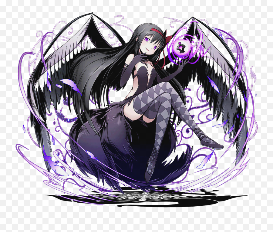 Download Hd Options - Akuma Homura Official Art Transparent Demon Homura Png,Akuma Transparent