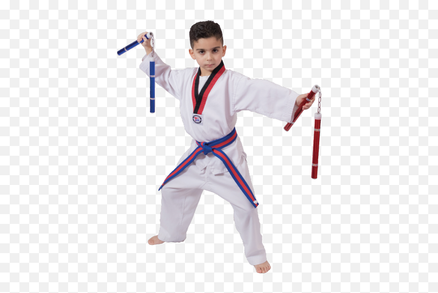 Childrenu0027s Martial Arts J Tiger Taekwondo - Boy Png,Nunchucks Png