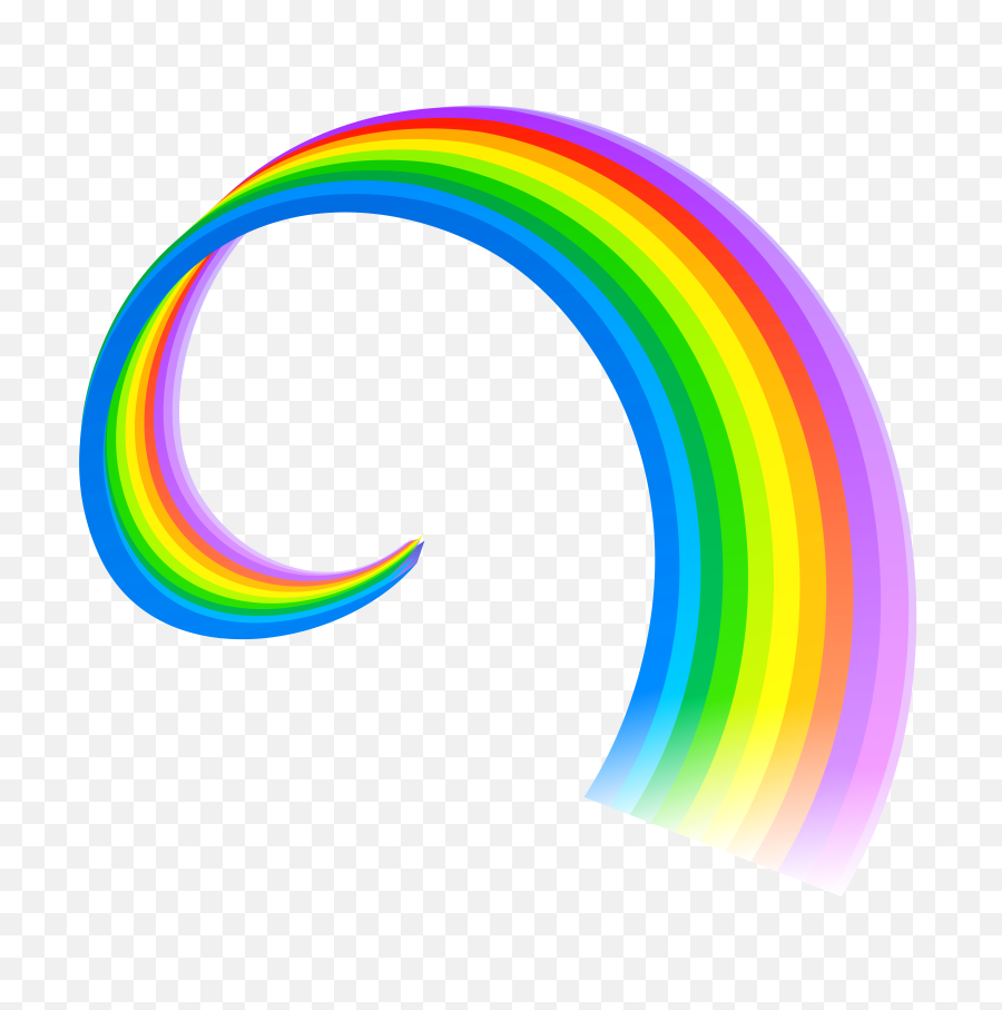Spiral Rainbow Transparent Png - Rainbows Png,Transparent Rainbow Png