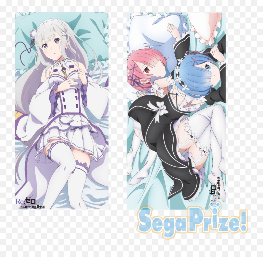 Rem Ram Emilia Bath Towel - Bushiroad Life In A Different Emilia Re Zero Postee Png,Rem Re Zero Png