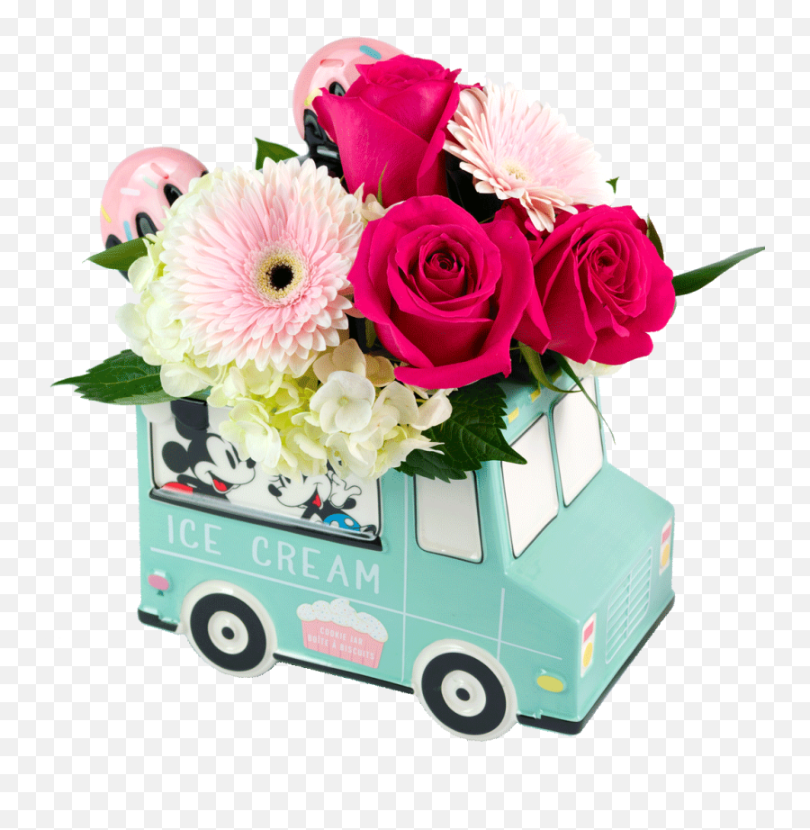 Mickeyu0027s Ice Cream Truck Bouquet - Floral Png,Ice Cream Truck Png