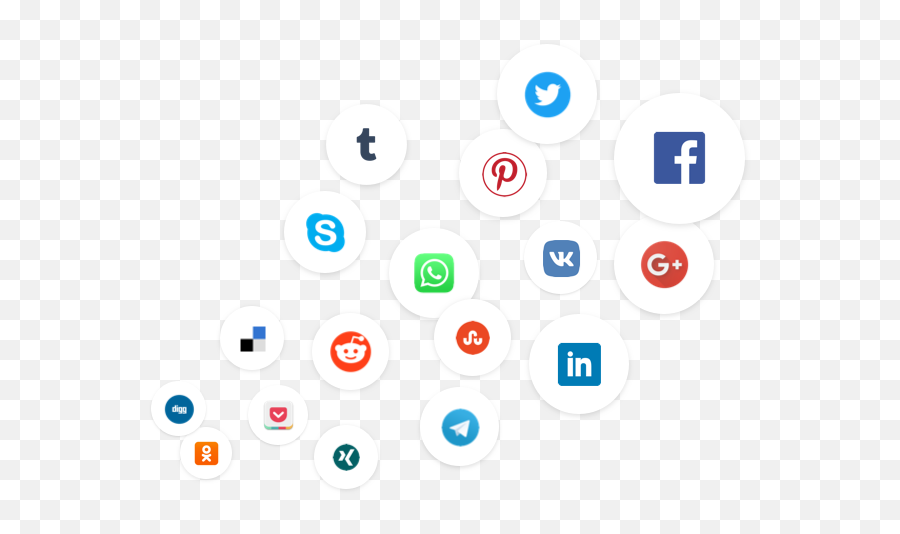 Add Social Share Buttons To Wordpress Elementor Widget - Social Media Icon Spread Png,Social Media Icon Png