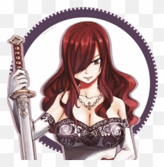 Erza Scarlet Edits - Fairy Tail Profile png
