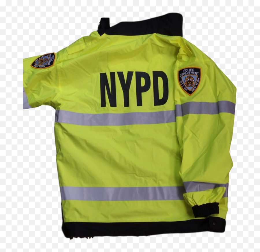 Nypd Reversible Hi - Vis Raincoat With Screen Print U0026 Patches Clothing Png,Icon Rain Jacket
