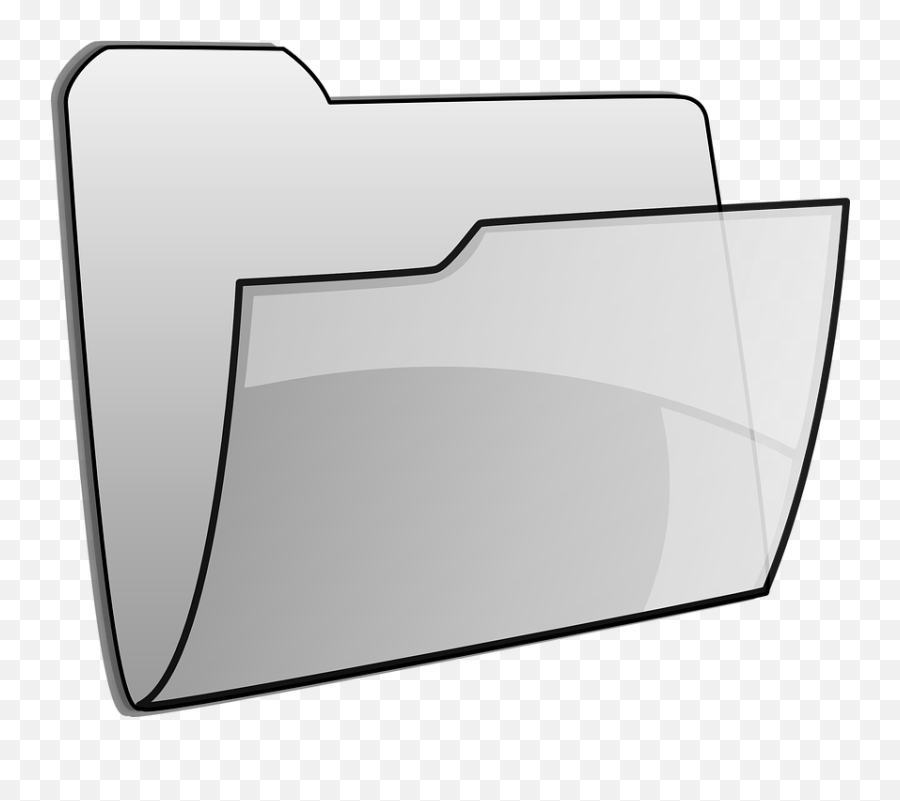 File Folder Gray - Free Vector Graphic On Pixabay Folder Transparente Png,File And Folder Icon