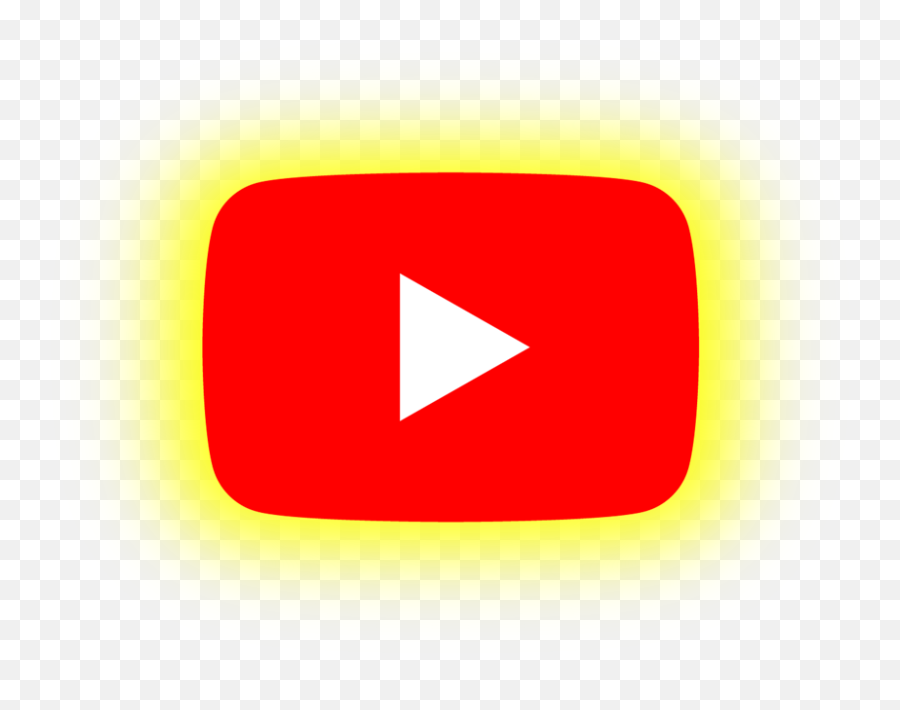 Download A bright Youtube logo against a black background highlighted by  neon lights. | Wallpapers.com