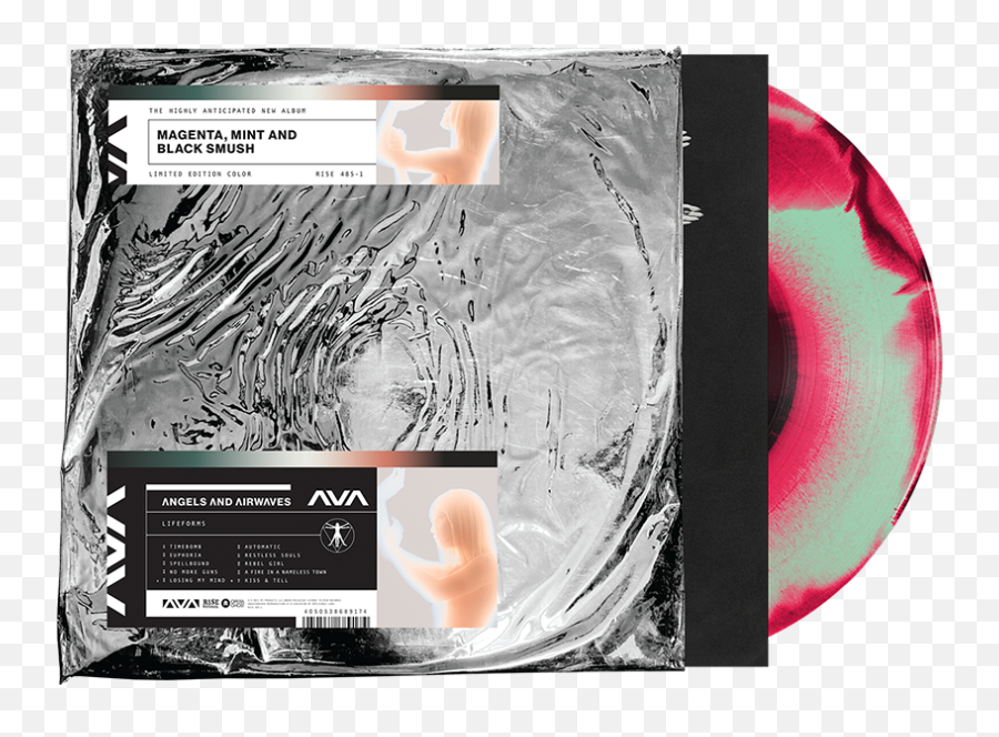 Angels U0026 Airwaves - Lifeforms Magenta Mint And Black Smush Angels And Airwaves Lifeforms Vinyl Png,Bullet For My Valentine Icon