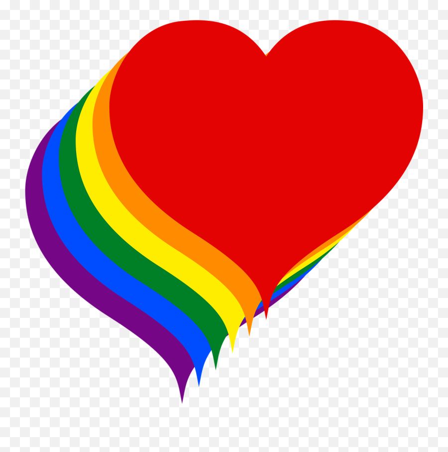 Lgbt Hearts Trail - Free Vector Graphic On Pixabay Girly Png,Gay Icon Png