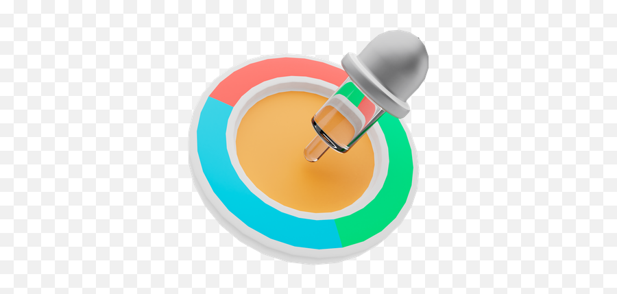Premium Color Picker 3d Illustration Download In Png Obj Or - Light Bulb,Icon For Color
