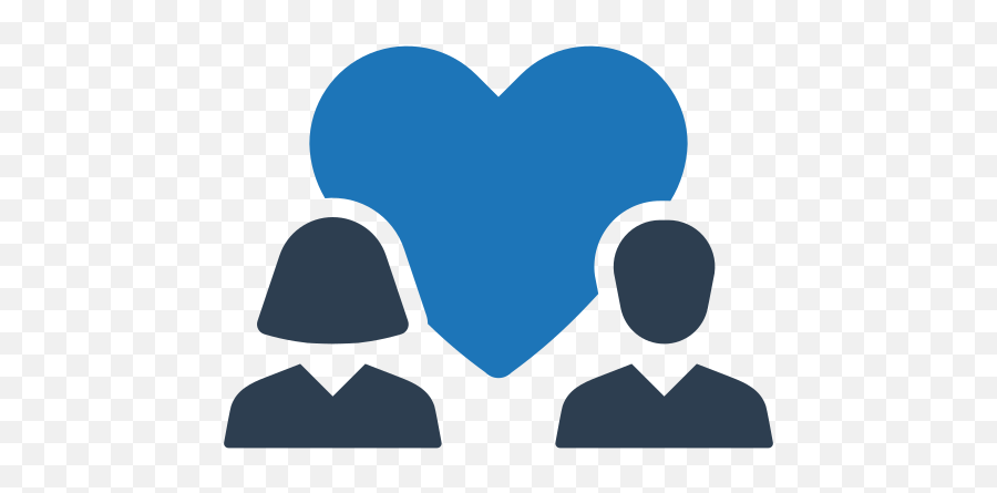 Couple Icon Heart Marriage Relations - Wedding Icon Blue Png,Bride Icon
