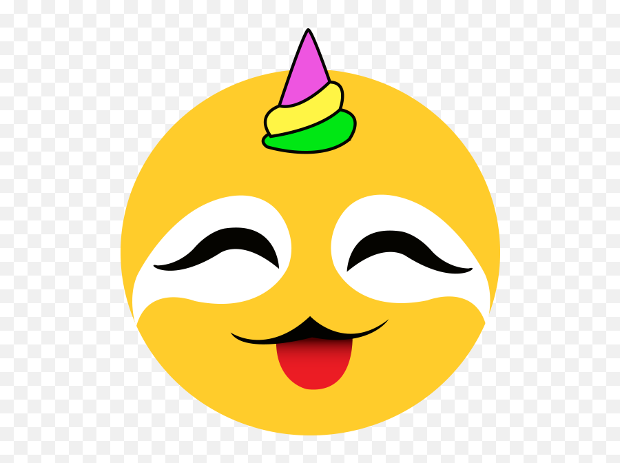 Slothicorn Emojis Updated 1 U2014 Steemit - Portable Network Graphics Png,Tongue Out Emoji Png