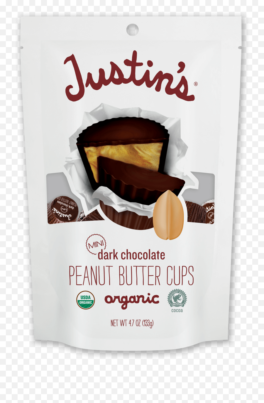 Mini Dark Chocolate Peanut Butter Cups Justinu0027s Products - Peanut Butter Cups Png,Peanut Butter Icon