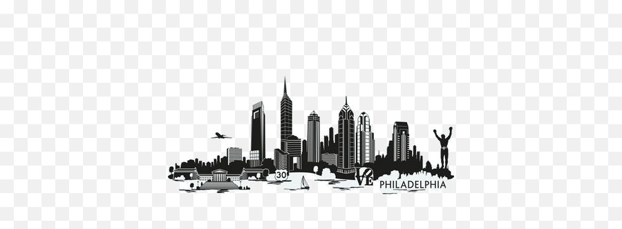 Resources - Outline Silhouette Philadelphia Skyline Png,City Skyline Icon