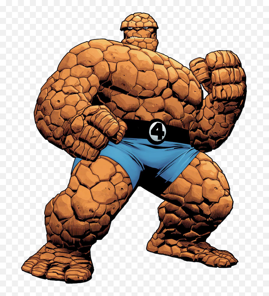 Fantastic Four Art - Thing Fantastic Four Png,Marvel Icon Comics