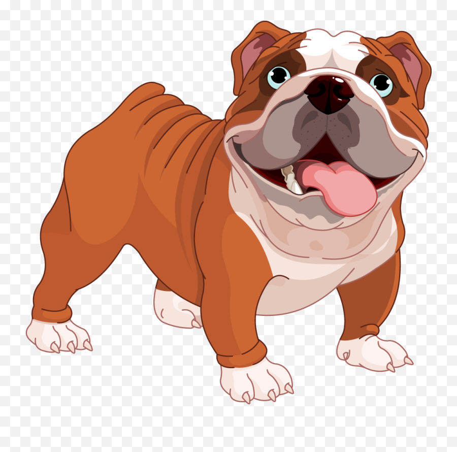 Bulldog Clipart Transparent Background - Bulldog Cartoon Png,Bulldog Transparent Background