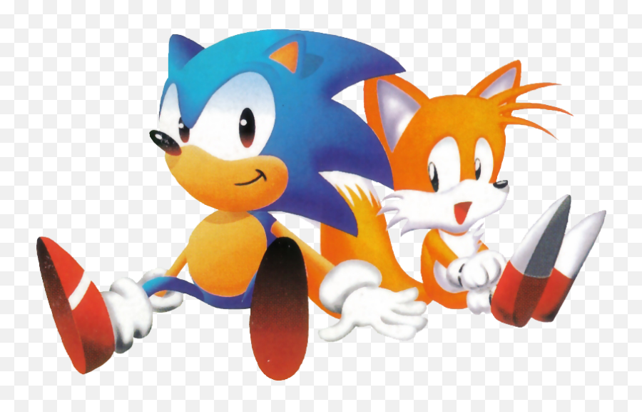 Sonic And Tails Transparent Png Image - Classic Sonic With Tails,Tails Png