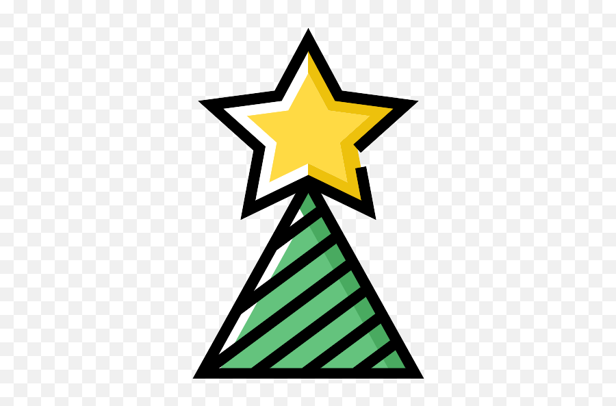 Star Christmas Tree Png Icon - Png Repo Free Png Icons Vector Christmas Icon Png,Star Design Png