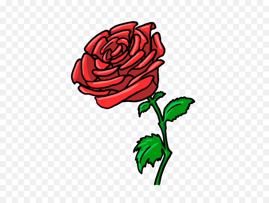 Download 1008 12 - Cartoon Red Rose Png Png Image With No Red Rose Cartoon Png,Red Rose Png