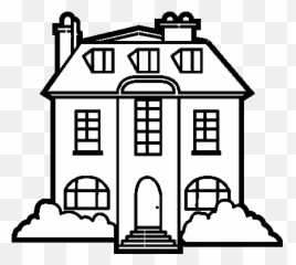 Mansion Coloring Page - Coloringcrewcom Dibujo De Una Mansión Png,Mansion Png
