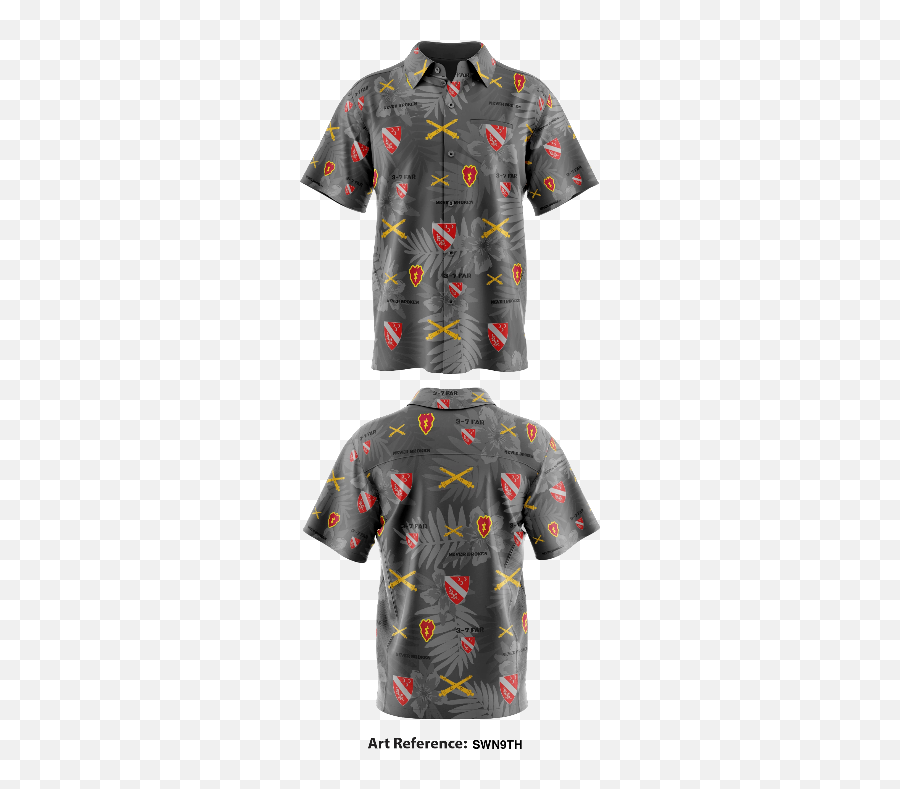 3 - 7 Field Artillery Hawaiian Shirt Swn9th Active Shirt Png,Hawaiian Shirt Png
