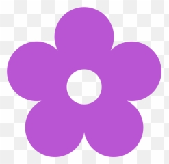 5 Petal Flower Clipart Free - Blue png