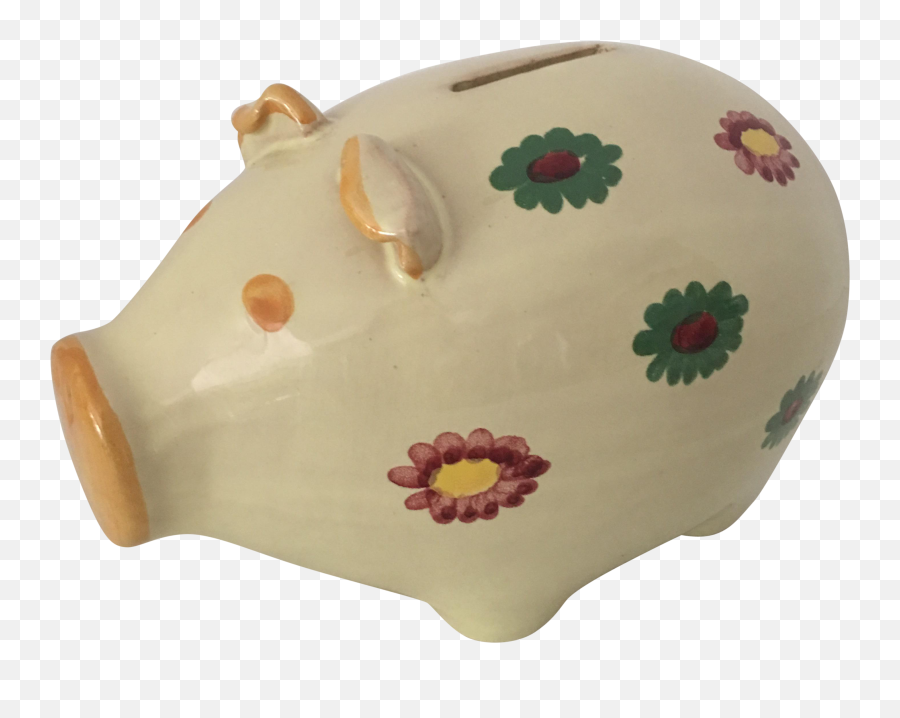 Vintage Italian Piggy Bank - Ceramic Png,Piggy Bank Transparent