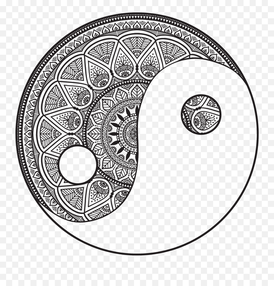Yin And Yang Png Download Image - Zen Difficult Mandala Coloring Pages,Yin And Yang Png