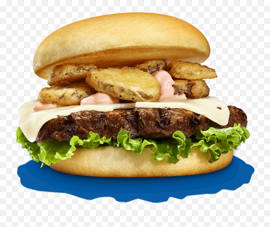 Download Hd Fried Pickle Cheese - Fried Pickle Burger Png,Cheese Burger Png