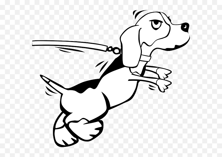 Dog - Royalty Free Dog In Leash Drawing Png,Leash Png
