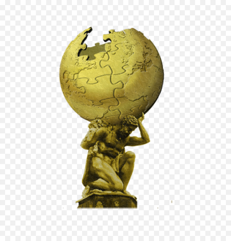Download Hd Atlas With Wikified Globe - Atlas Holding Globe Animation Png,Myth Png