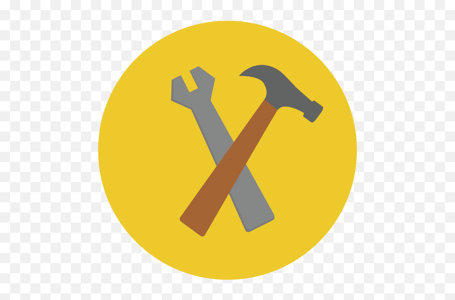 Tools Settings Hammer Wrench Repair - Circle Hammer Icon Png,Hammer Icon Png