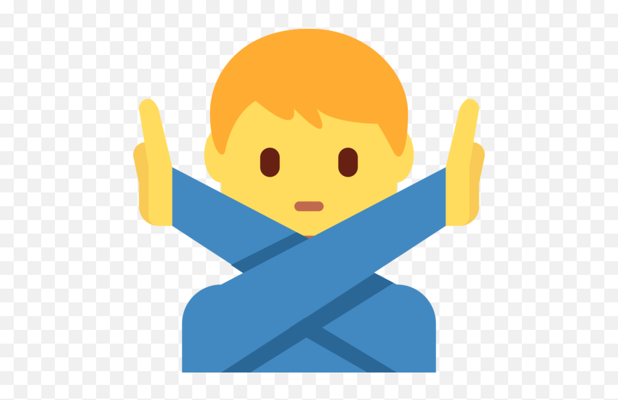 Man Gesturing No Emoji - Man Gesturing No 1 Png,No Emoji Png