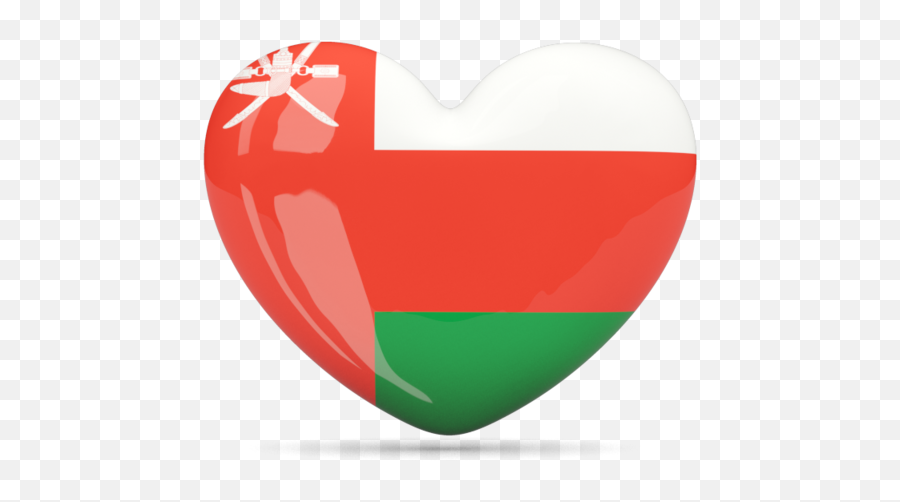 Football Heart Png - Oman Coat Of Arms,Oman Flag Png