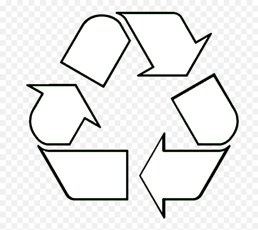 White Recycle Symbol Clipart - White Recycle Icon Png,Recycle Symbol Png