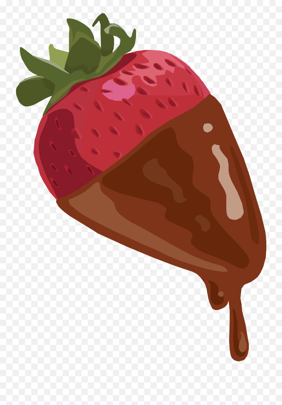 Strawberry Dipped In Chocolate - Chocolate Covered Chocolate Covered Strawberries Cartoon Png,Strawberry Transparent Background