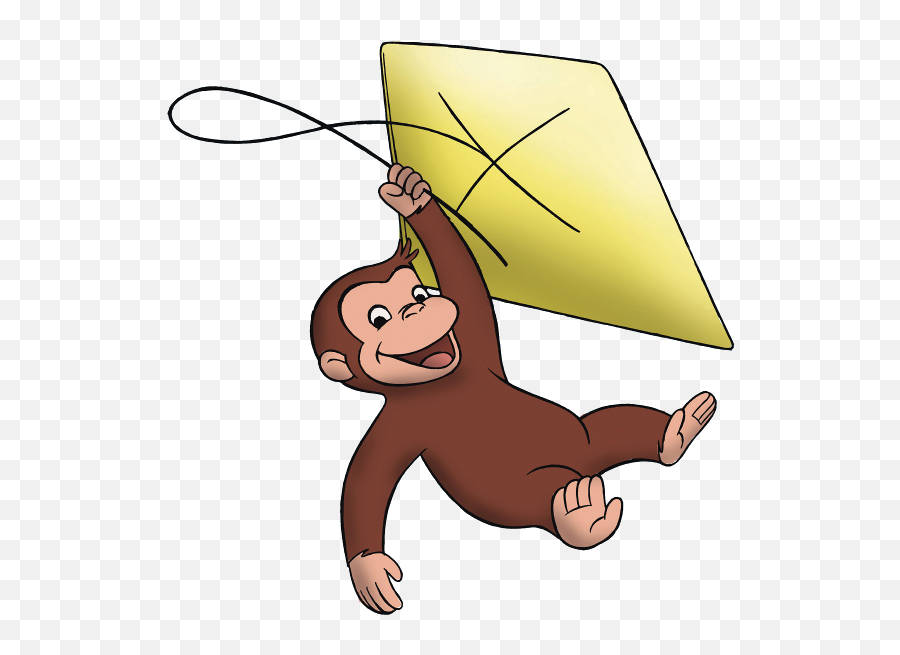 Curious George Flying A Kite Png Image - Curious George Flies A Kite,Curious George Png