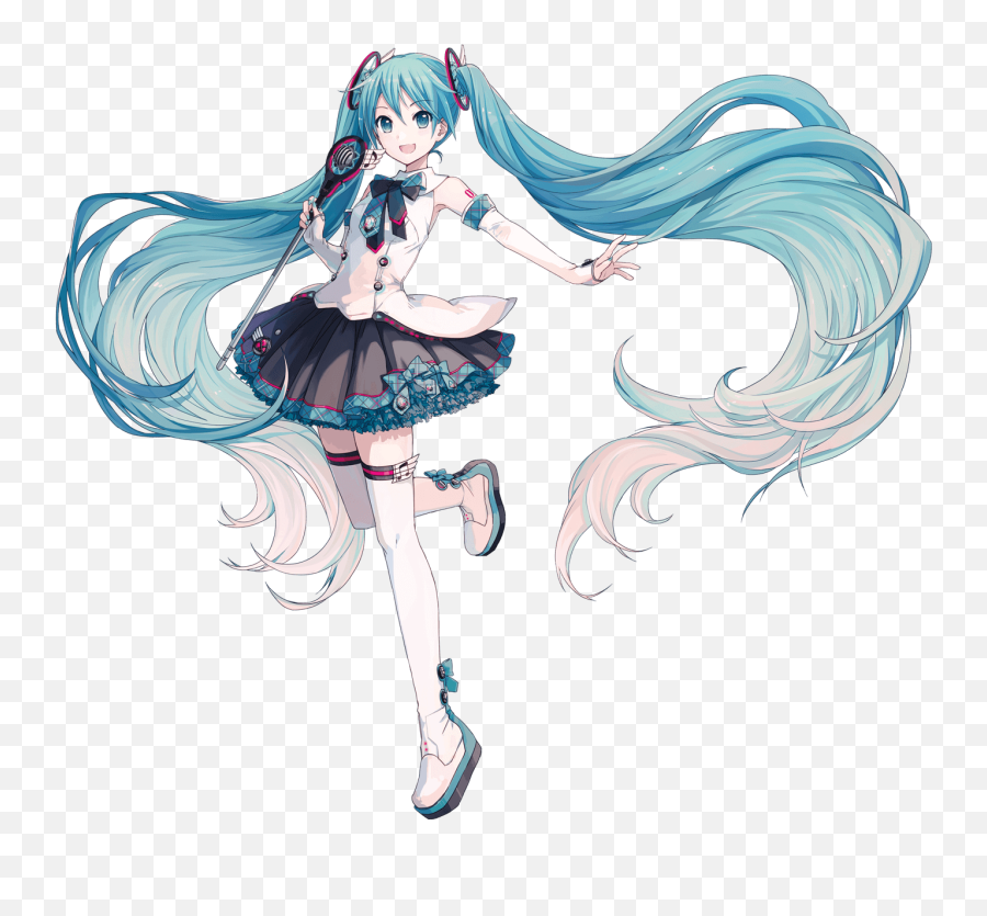 Ixima Vocaloid Hatsune Miku Tattoo Thighhighs Transparent - Hatsune Miku Magical Mirai 2017 Png,Miku Transparent