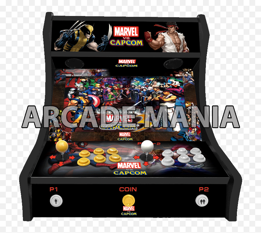 Marvel Vs Capcom - 2 Player Bartop Arcade Machine Marvel Vs Capcom 2 Arcade Png,Marvel Vs Capcom Png