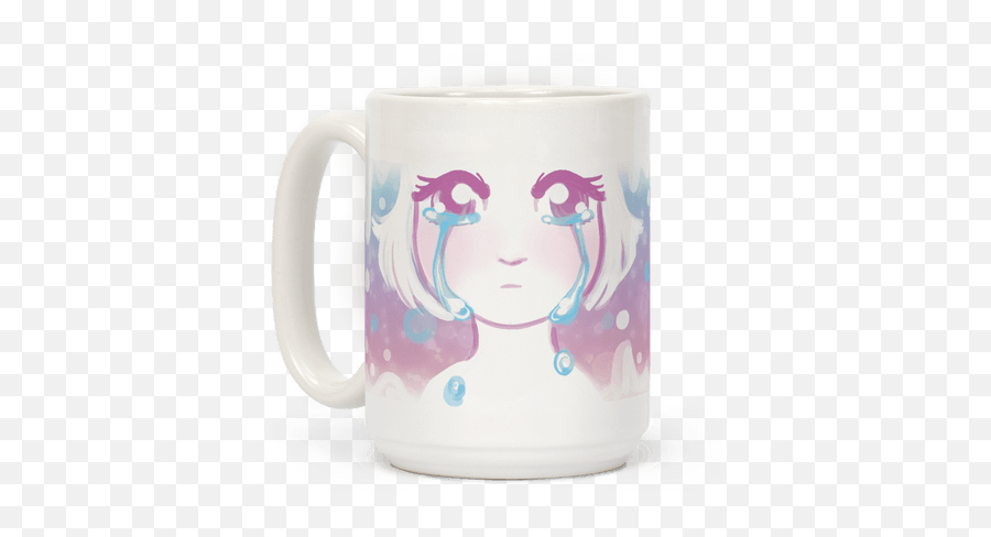 Anime Mugs Coffee Lookhuman - Look Human Mugs Png,Anime Tears Png